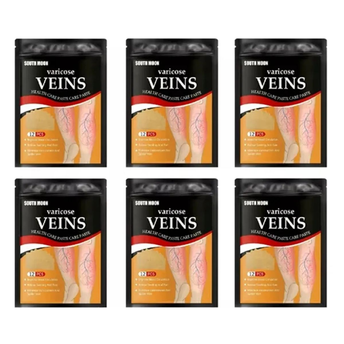 GENERICO - 72 Parche Pierna Para Tratamiento De Venas Varicosas Varices