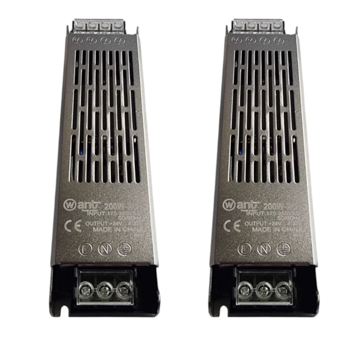 WANT - 2 Fuentes de Poder 24V 8,3A 200W MQ Compacta