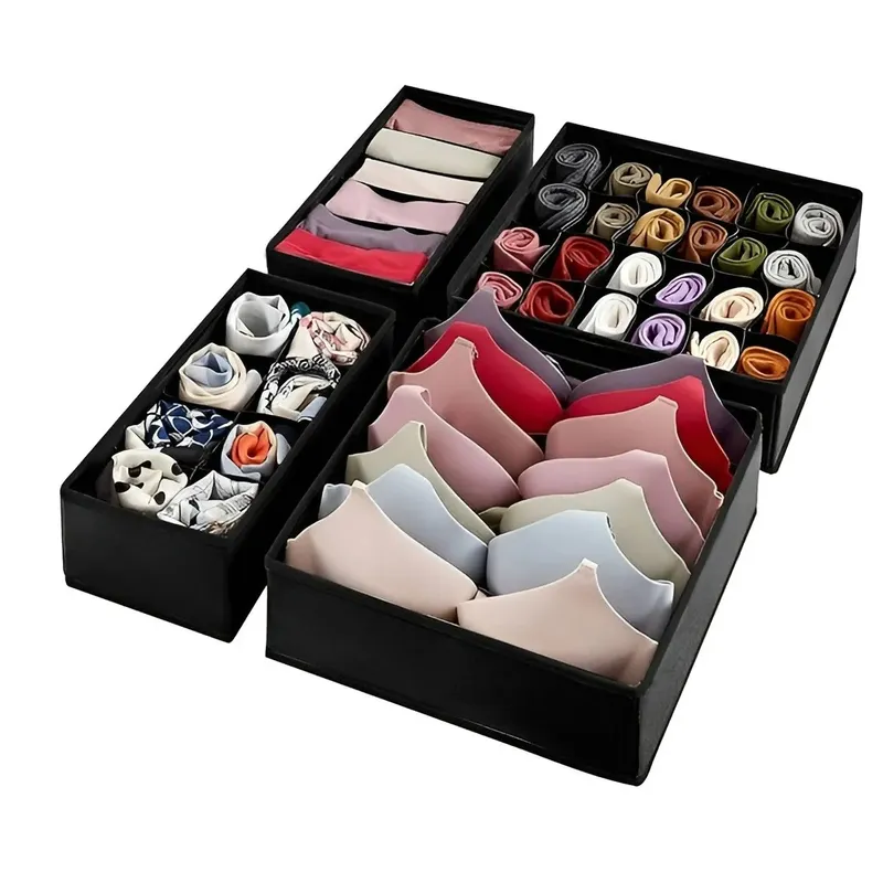 GENERICO - x2 Organizador De Ropa Interior Y Medias Divisor Cajones Set X4
