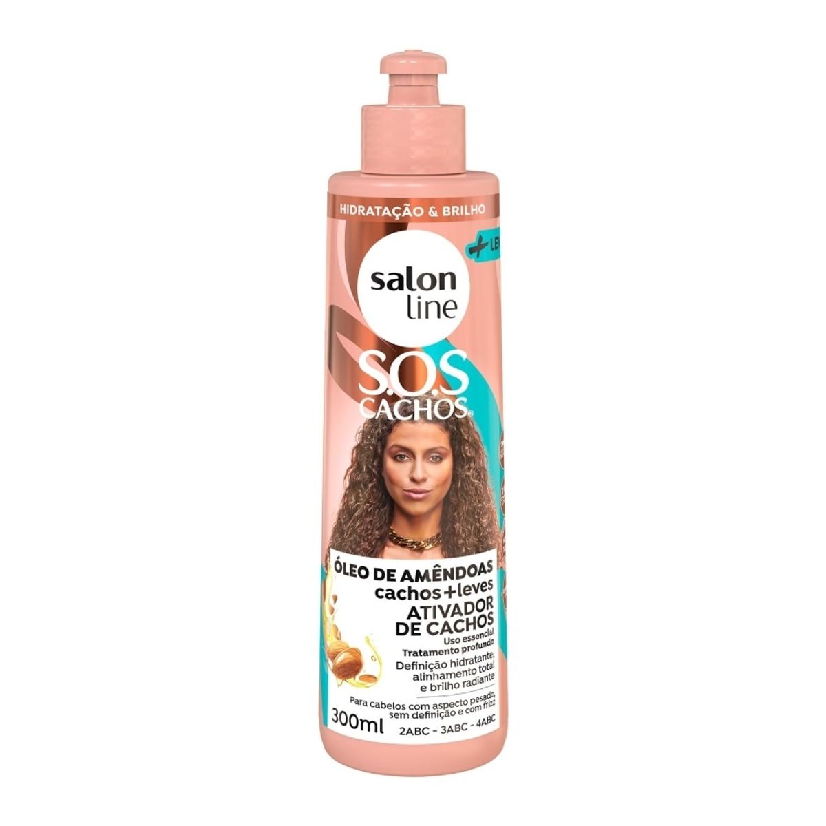 SALON LINE - SOS ACTIVADOR RIZOS LEVES OLEO DE ALMENDRAS 300ML SALON LINE