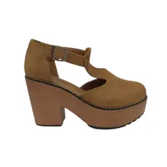 HERIEL - Zapato Café Plataforma Mujer