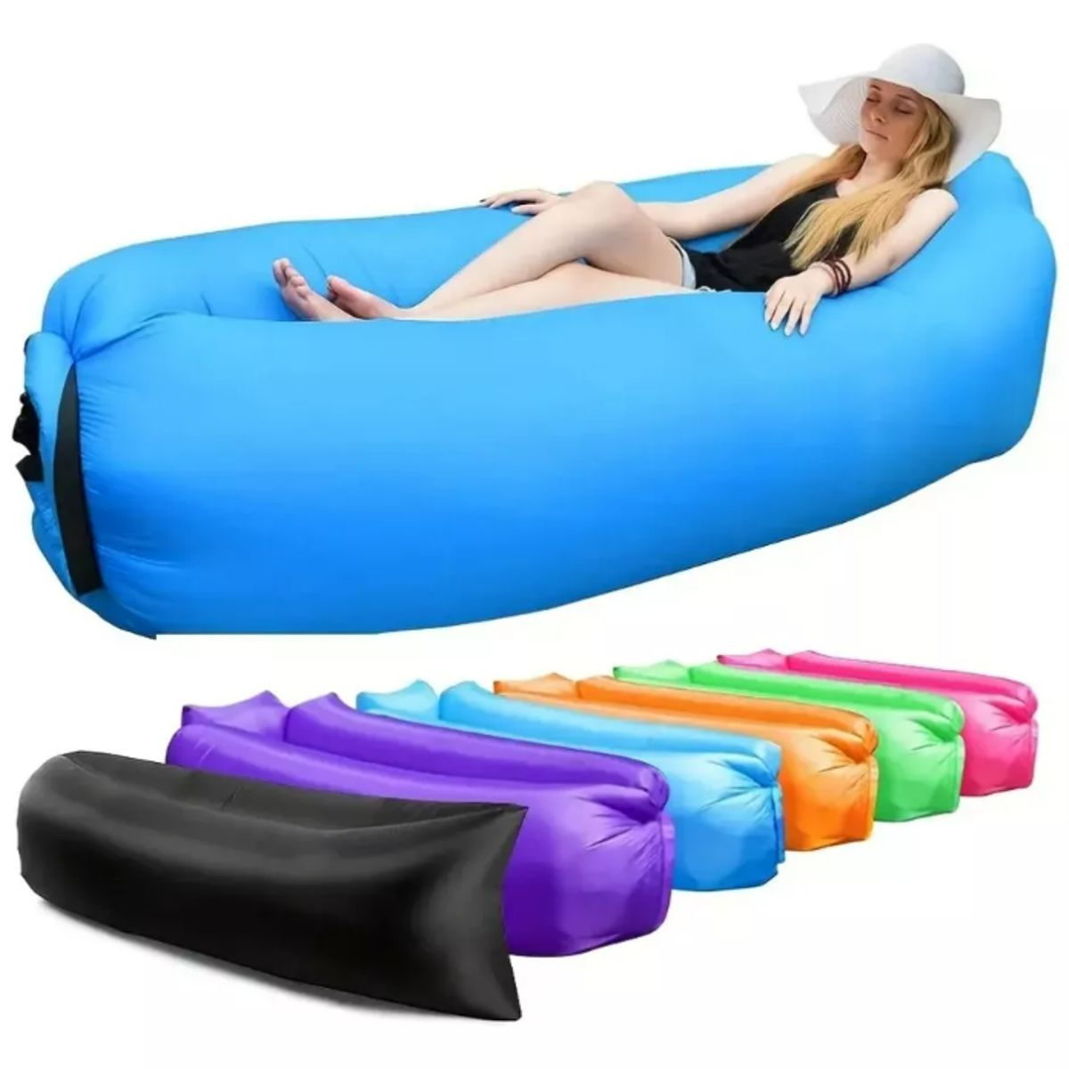 GENERICO - Sofá Sillón Inflable Tumbona Banano Para Playa O Camping
