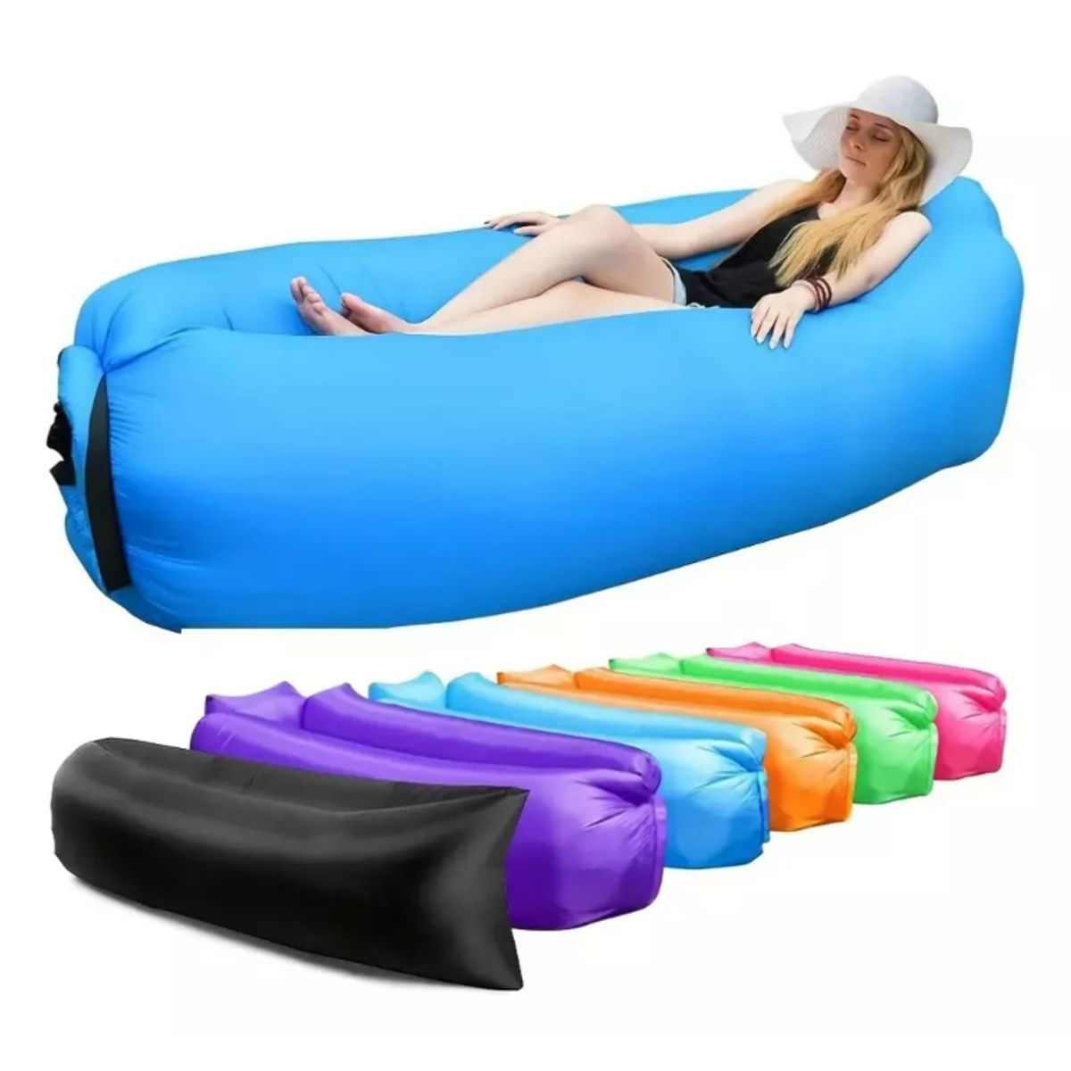 GENERICO - Sofá Sillón Inflable Tumbona Banano Para Playa O Camping