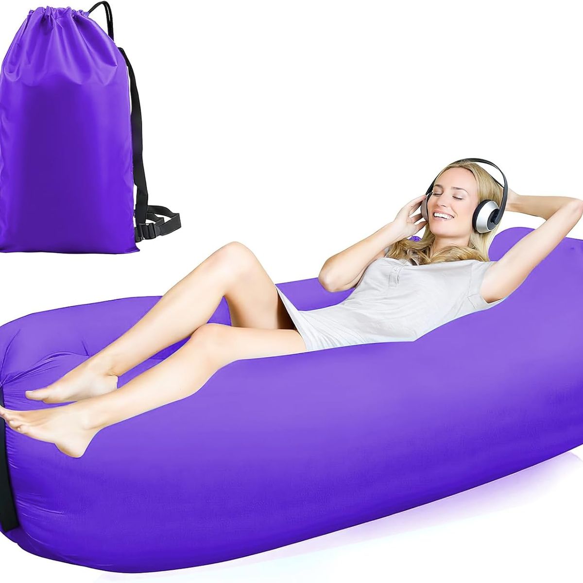 GENERICO - Sofá Sillón Inflable Tumbona Banano Para Playa O Camping