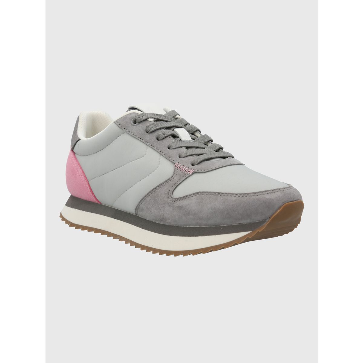 HUSH PUPPIES - Zapatilla Cuero Mujer Bliss Sun Gris HUSH PUPPIES