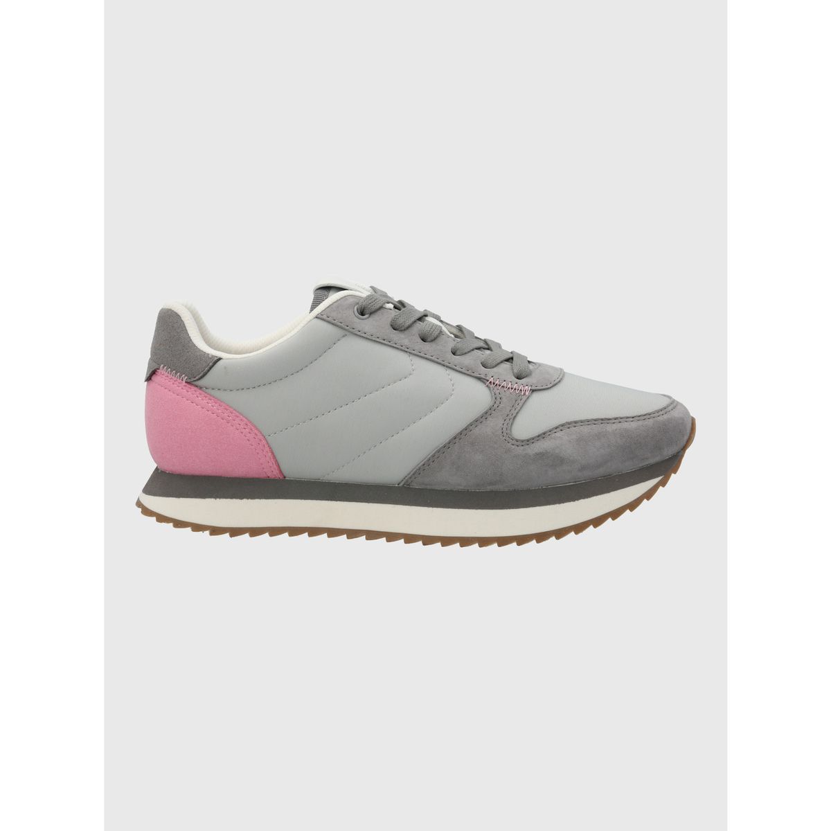 HUSH PUPPIES - Zapatilla Cuero Mujer Bliss Sun Gris HUSH PUPPIES