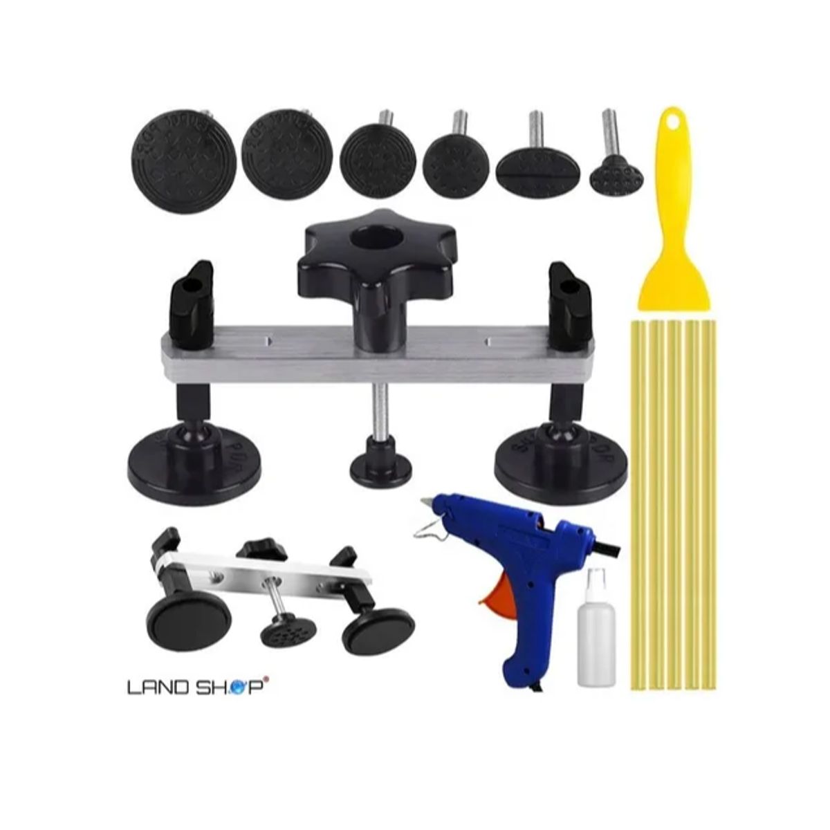 GENERICO - Kit Desabollador Ventosa Reparación Golpes Abolladuras Autos