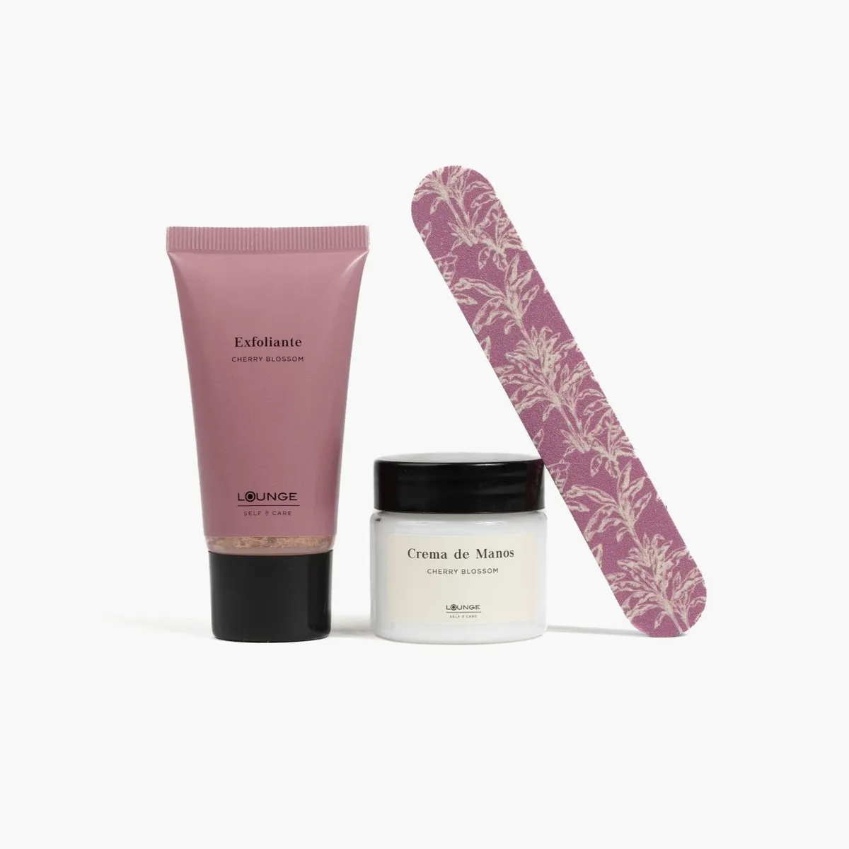 LOUNGE - Set Manicure Mujer Floral Rosado