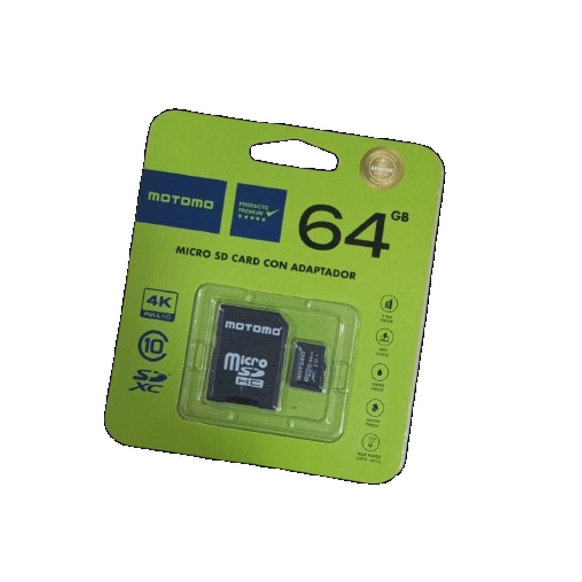 GENERICO - Tarjeta memoria Micro SD 64 GB MOTOMO