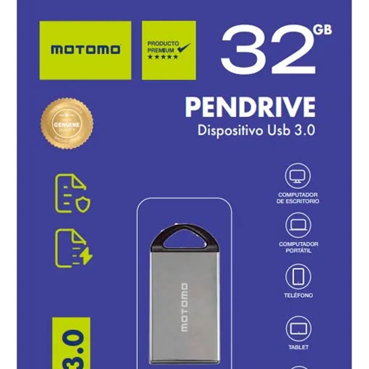 GENERICO - Pendrive 32 GB MOTOMO  USB 3.0