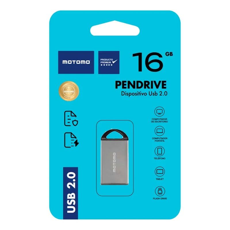 GENERICO - Pendrive16 GB MOTOMO  USB 2.0