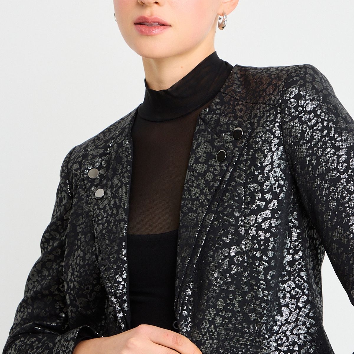 ASH - Tapado Abierto Mujer Negro Ash