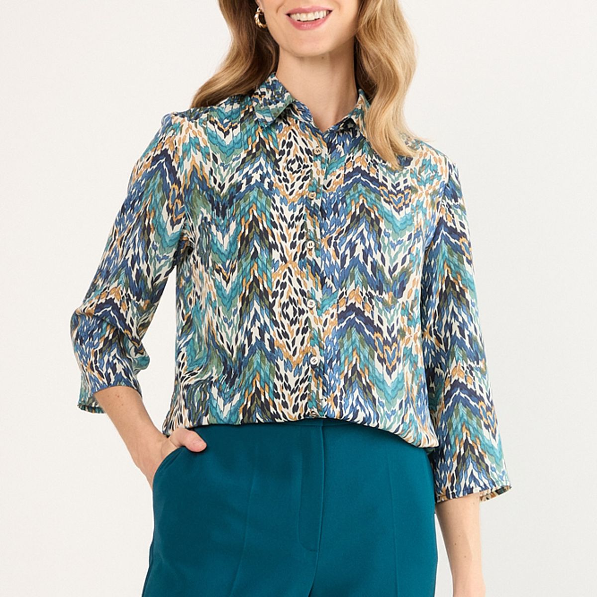 MA GRIFFE - Blusa Manga Larga Mujer Negro Magriffe