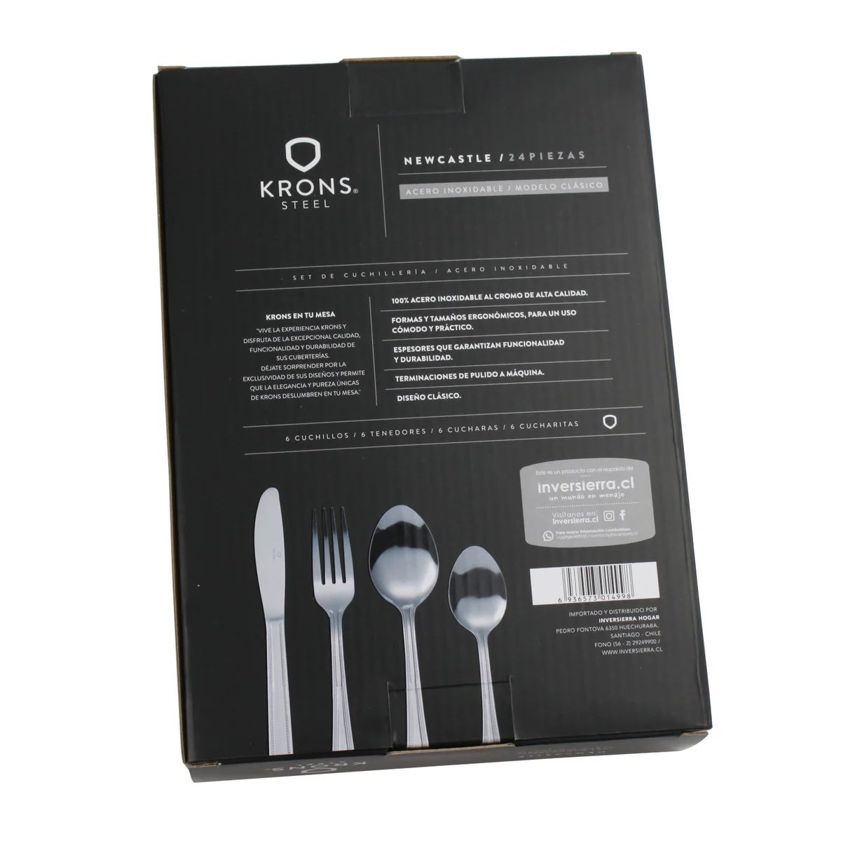 KRONS - Juego de cuchillería 24 piezas Krons