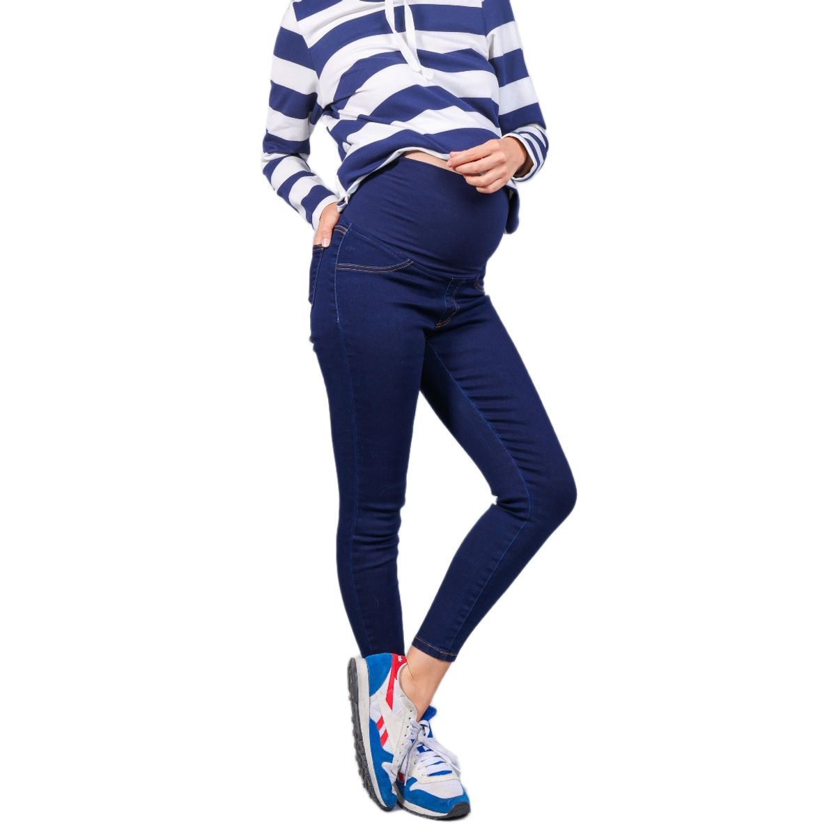 MADREMIA - Jeans Maternal Pitillo Raw