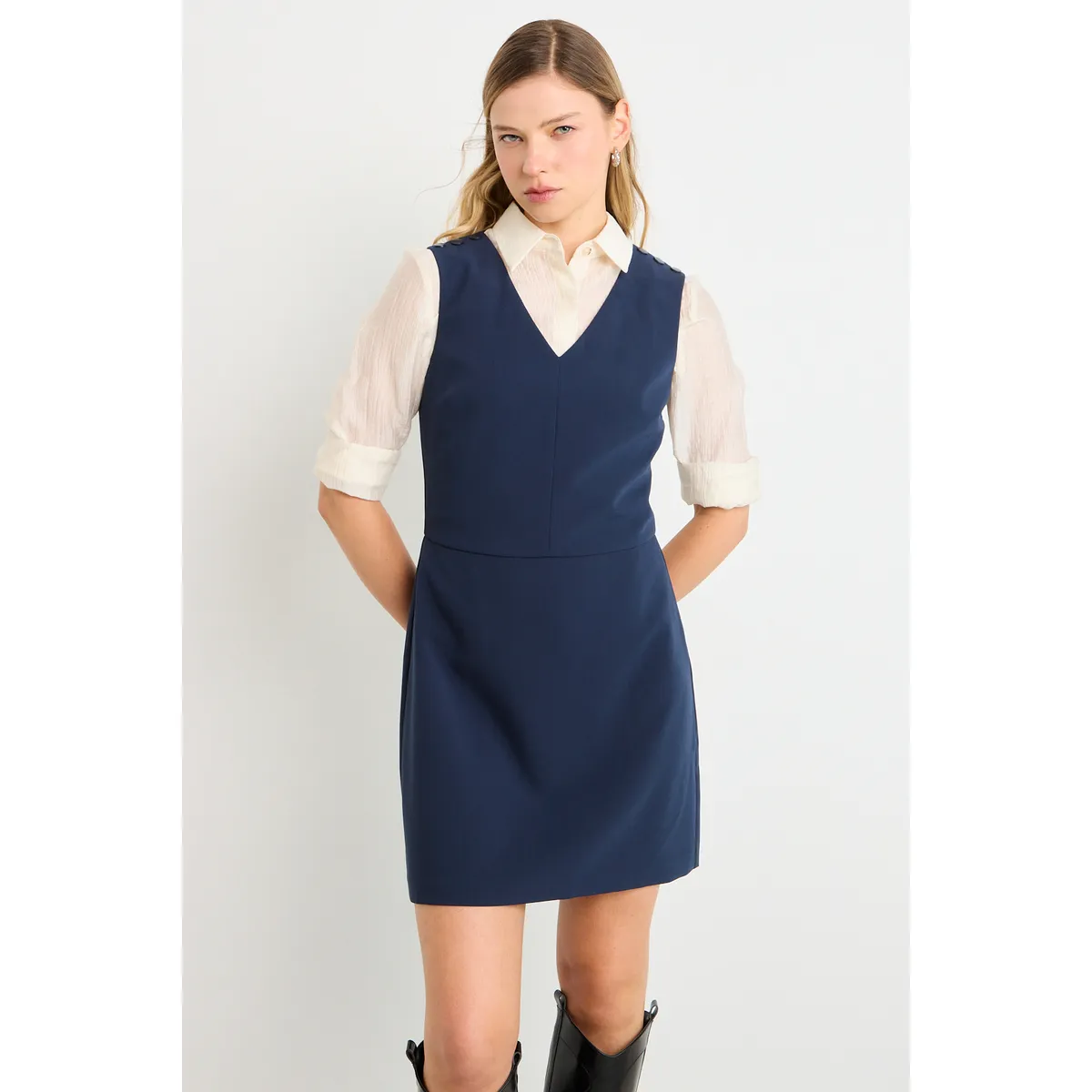 ASH - Vestido Corto Mujer Azul Ash