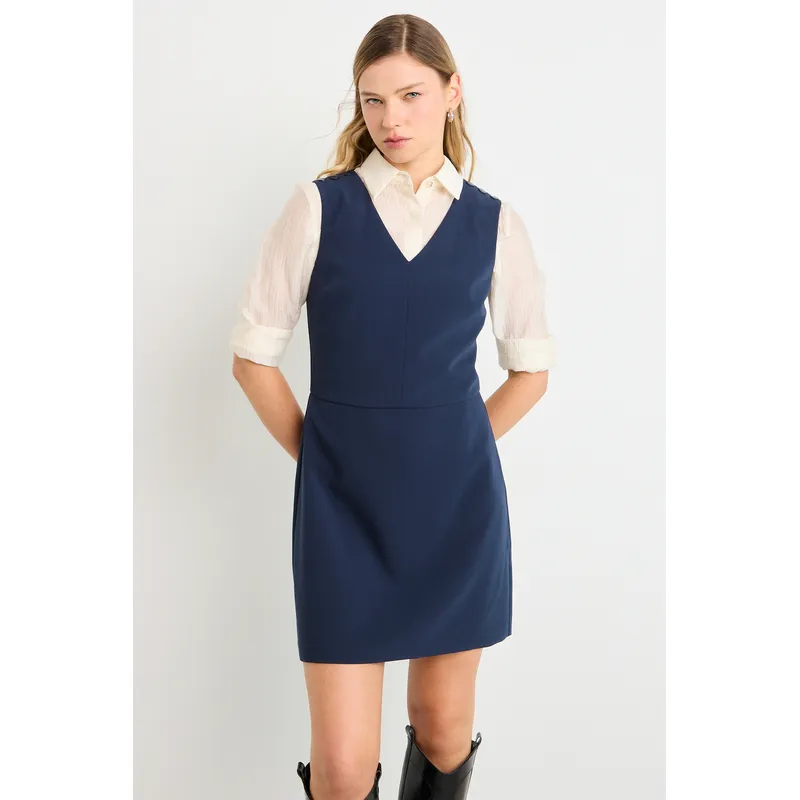 ASH - Vestido Corto Mujer Azul Ash