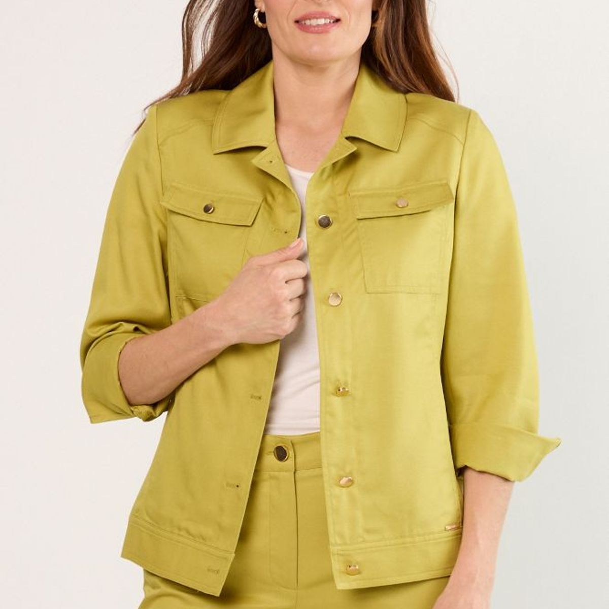 MA GRIFFE - Chaqueta Mujer Verde Magriffe