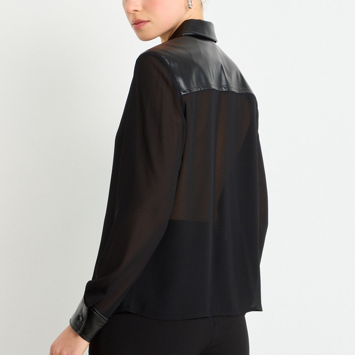 ASH - Blusas Manga Larga Mujer Negro Ash