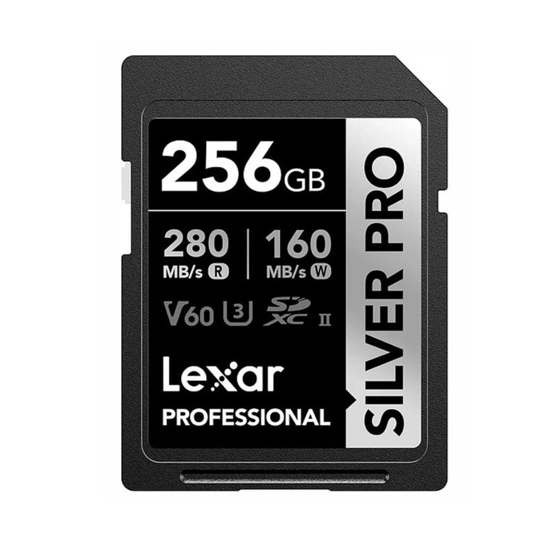 LEXAR - Memoria SD Lexar Silver Pro 256GB 280MBS UHS-II U3 V60 4K