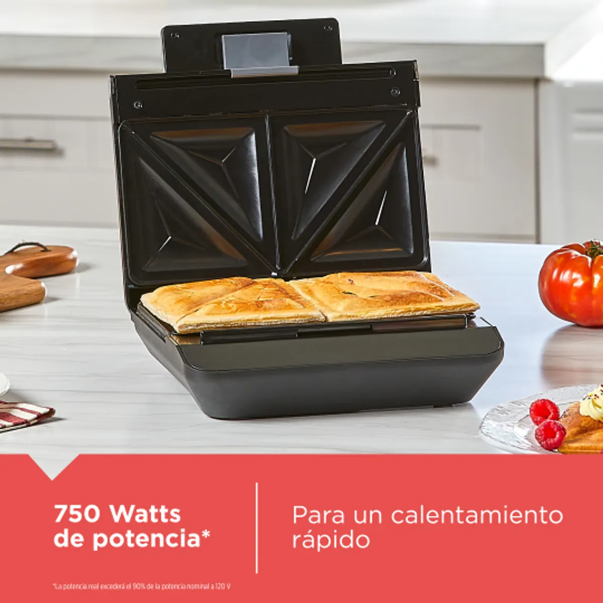 BLACK+DECKER - Sandwichera Black+Decker Easy Clean