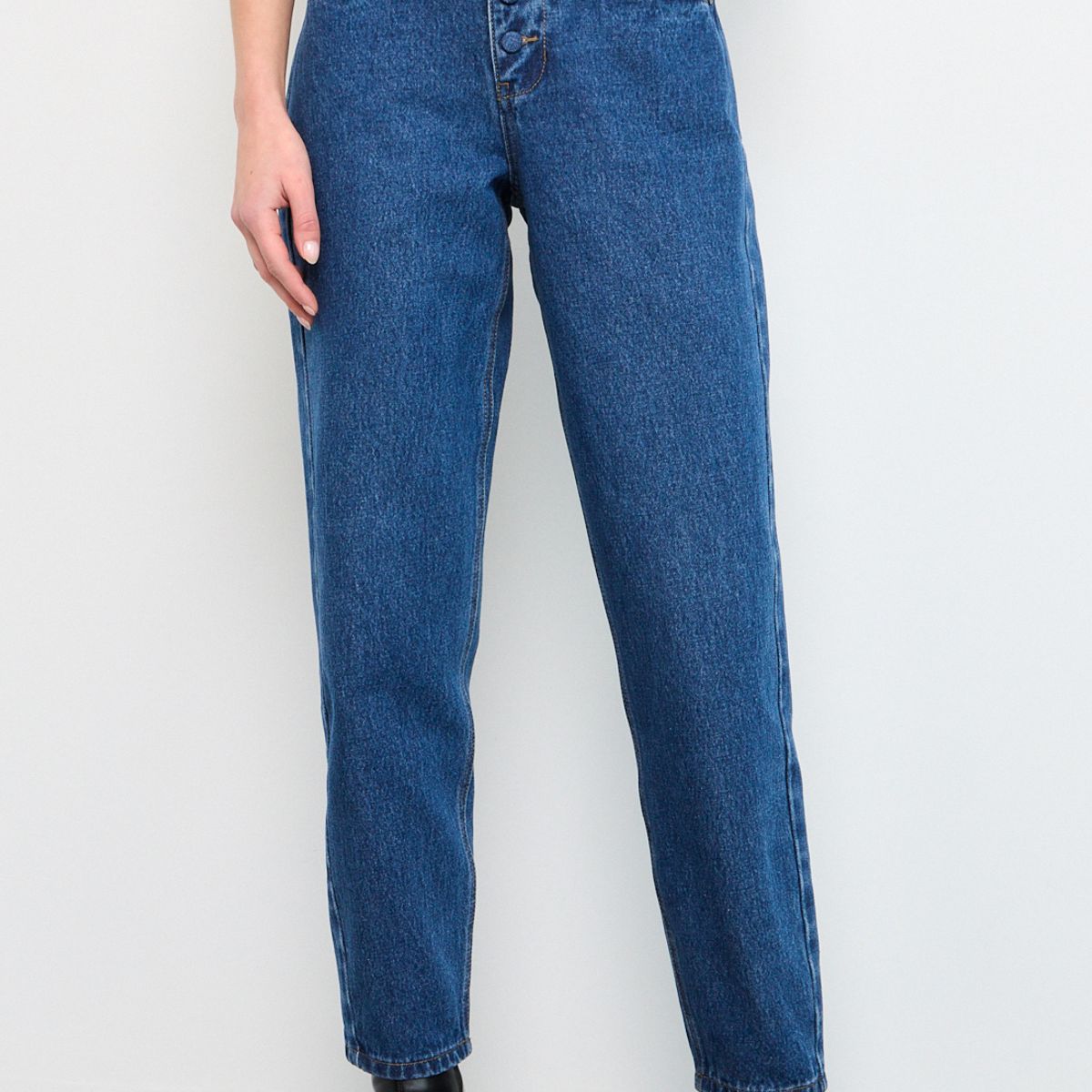 IO - Jeans Mom Mujer Azul Marino IO