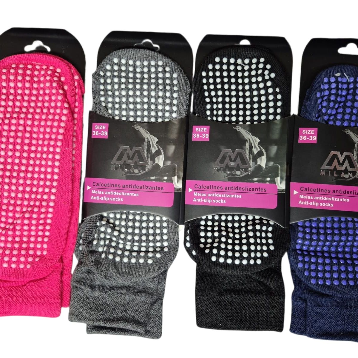 GARSIL - X6 Calcetas Deportivas Mujer - Tobilleras Antideslizantes - Yoga Danza