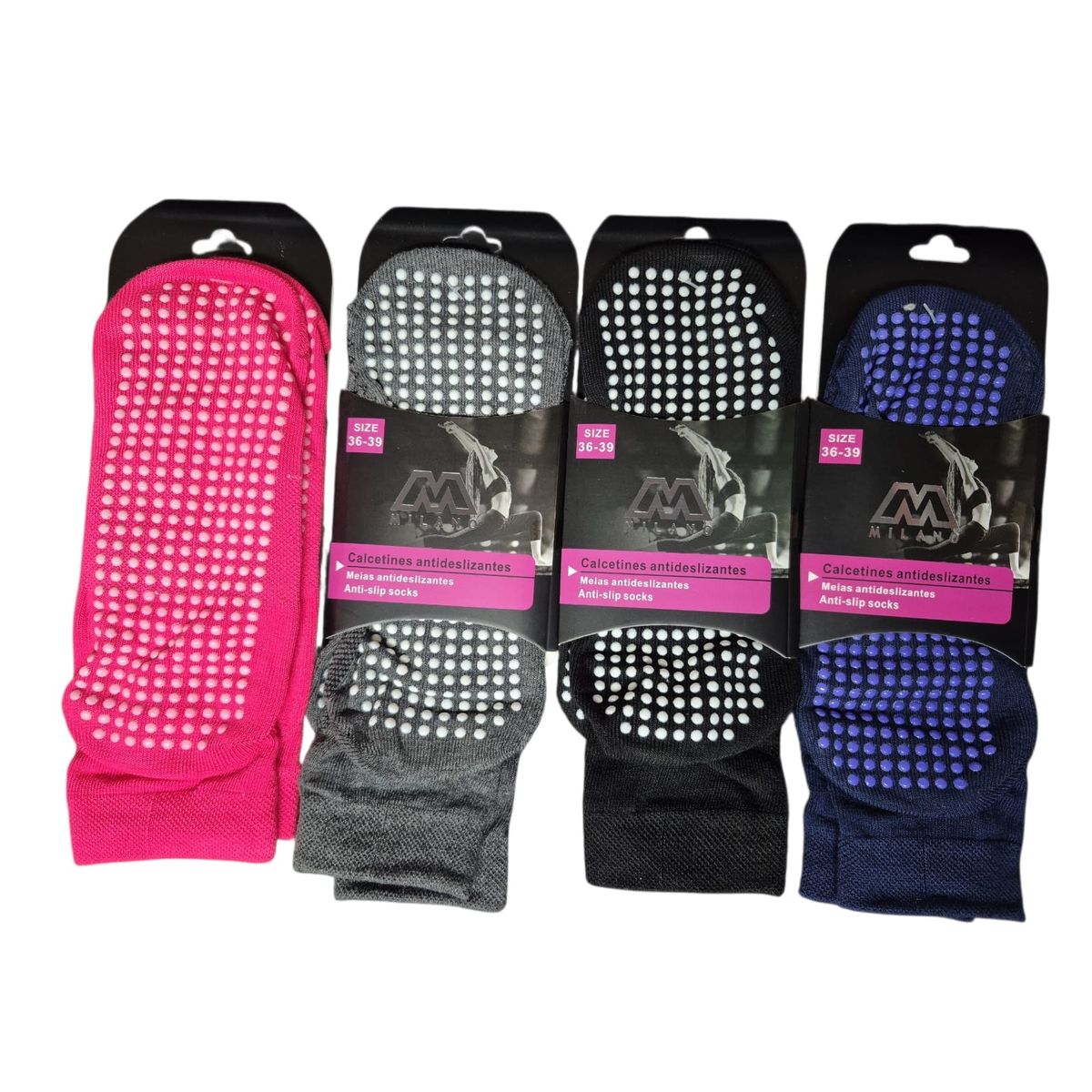 GARSIL - X6 Calcetas Deportivas Mujer - Tobilleras Antideslizantes - Yoga Danza