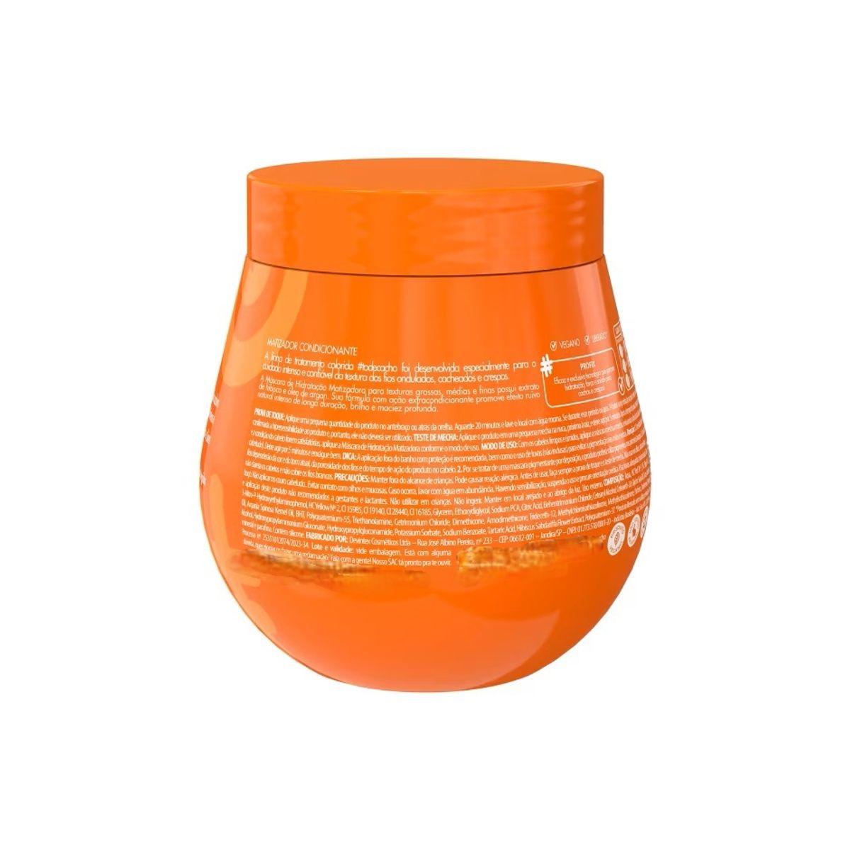 SALON LINE - MASCARA MATIZADORA TO DE CACHO RUIVO NATURAL 300GR SALON LINE