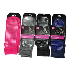 GARSIL - X3 Calcetas Deportivas Mujer - Tobilleras Antideslizantes - Yoga Danza