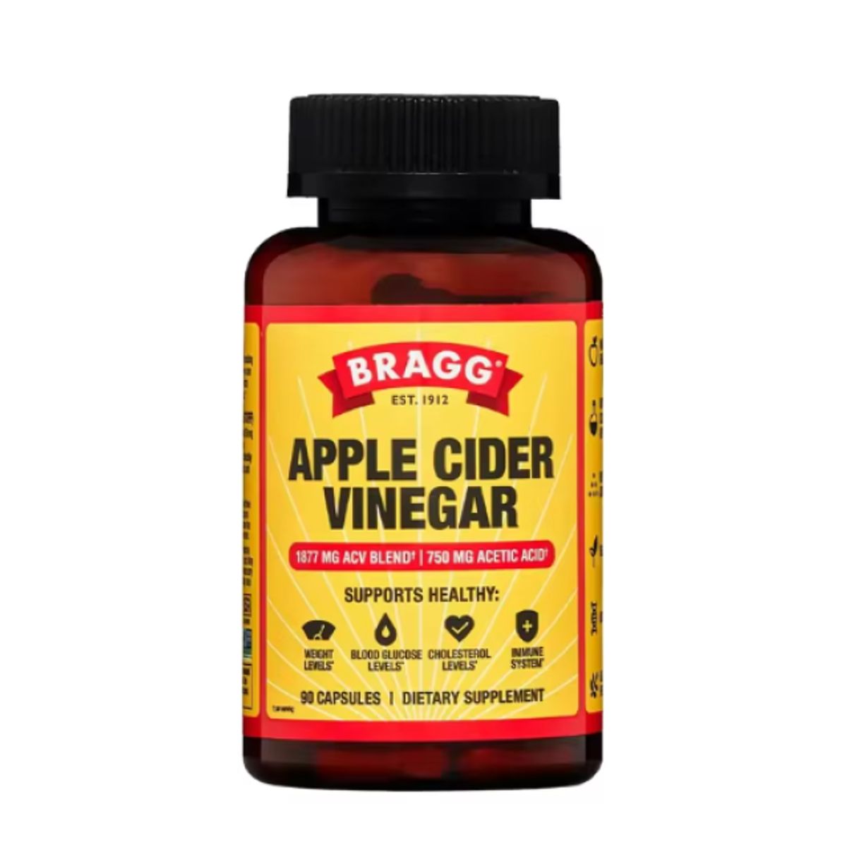 GENERICO - Bragg Vinagre De Manzana Apple Cider Vinegar 1877mg 90 Caps