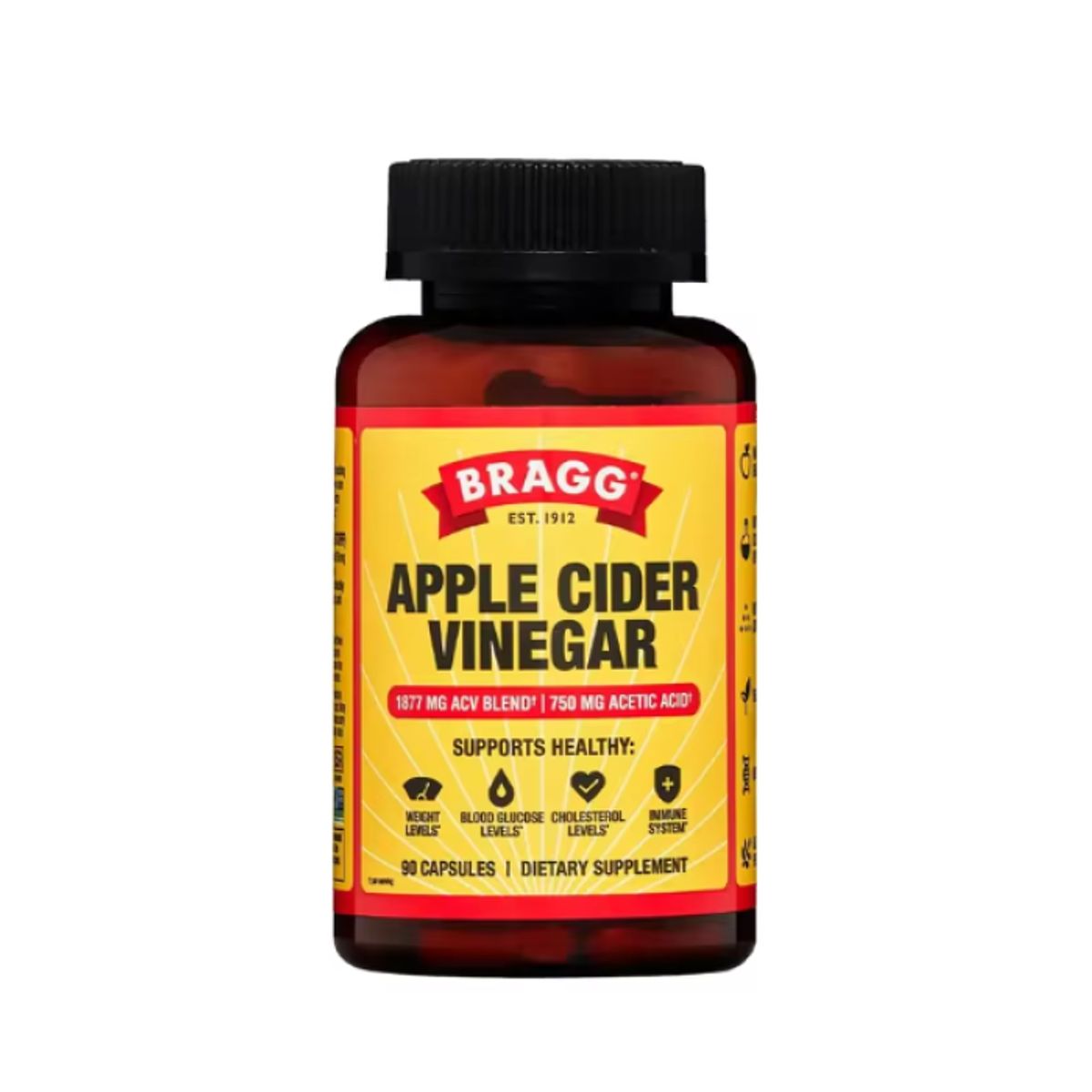GENERICO - Bragg Vinagre De Manzana Apple Cider Vinegar 1877mg 90 Caps