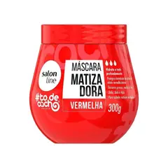 SALON LINE - MASCARA MATIZADORA TO DE CACHO ROJO 300GR