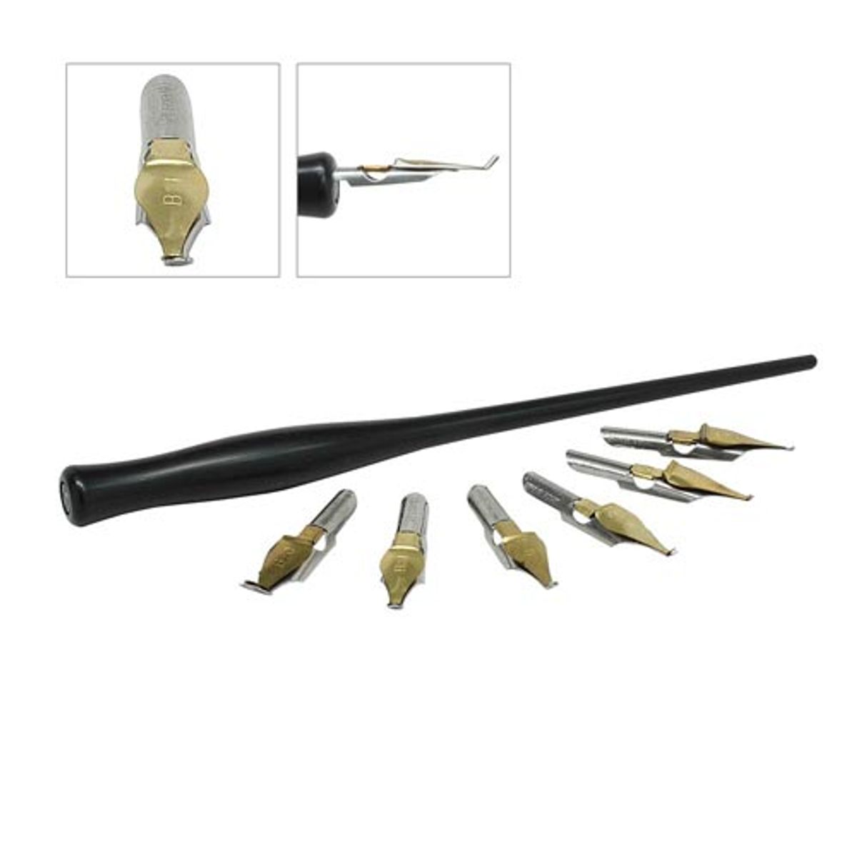 SPEEDBALL - Set de plumilla caligráfica tipo "B" punta circular Speedball