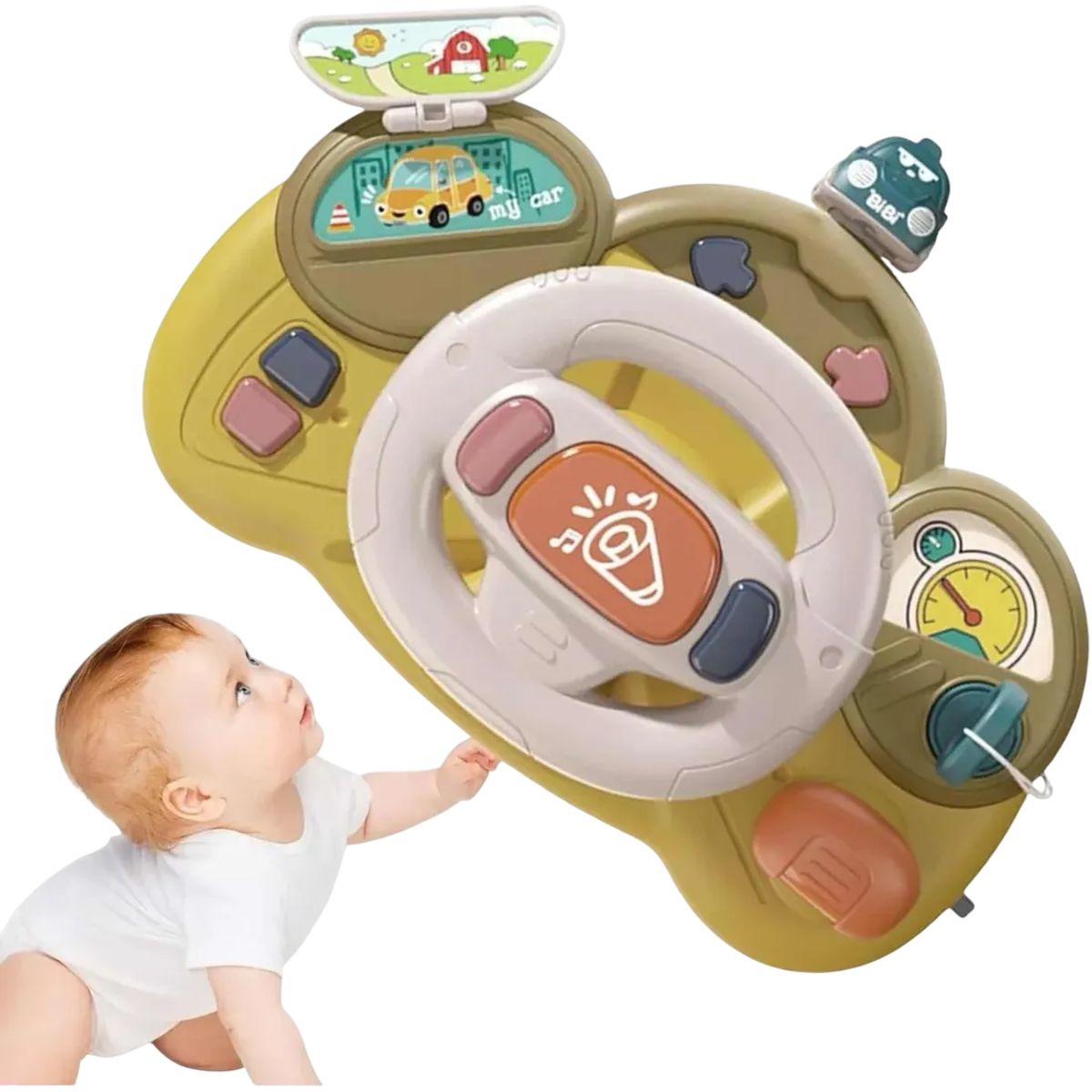 GENERICO - Volante Infantil Multifunción Para Bebé Juguetes Musicales