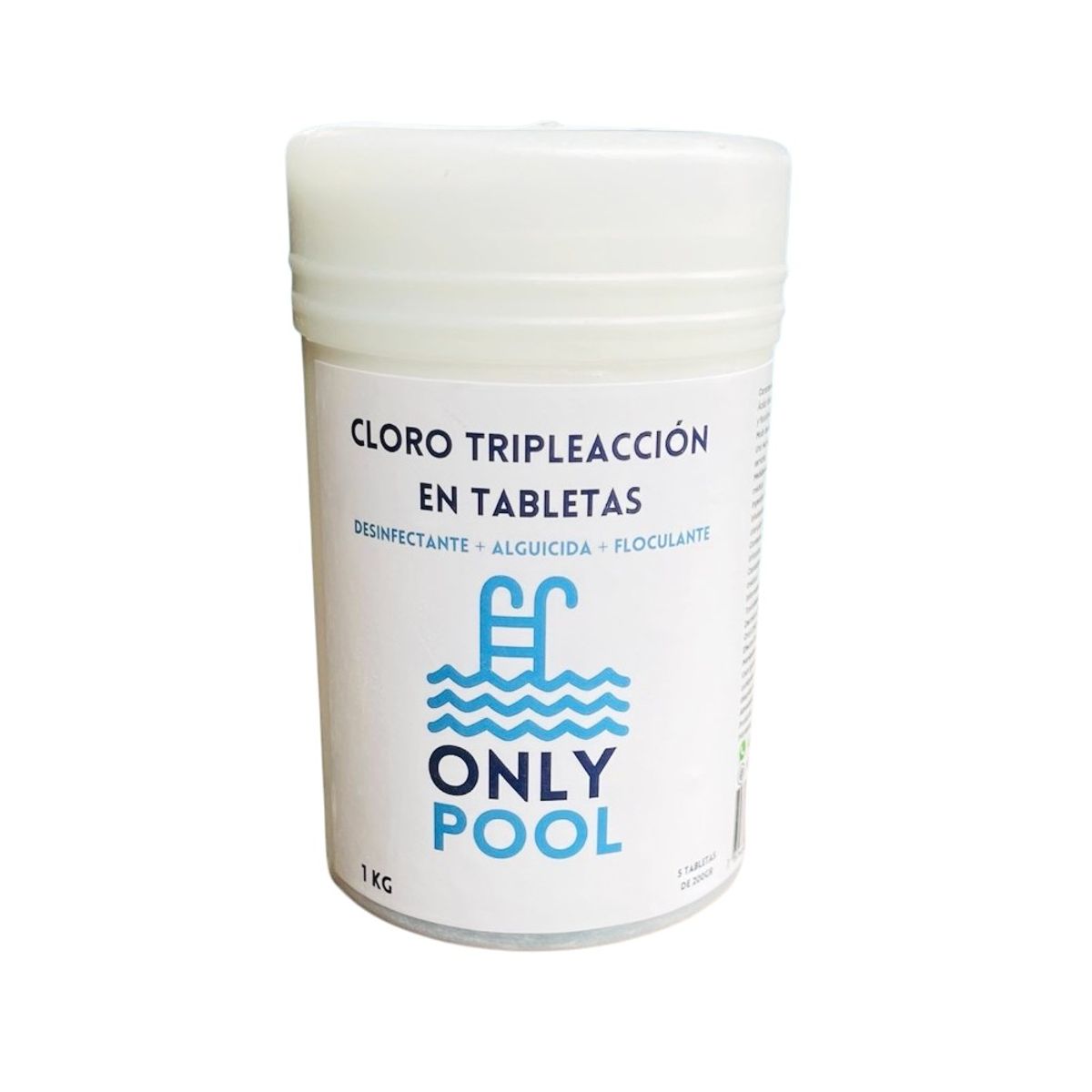GENERICO - Cloro Piscina Triple Acción Tabletas 1kg - Onlypool