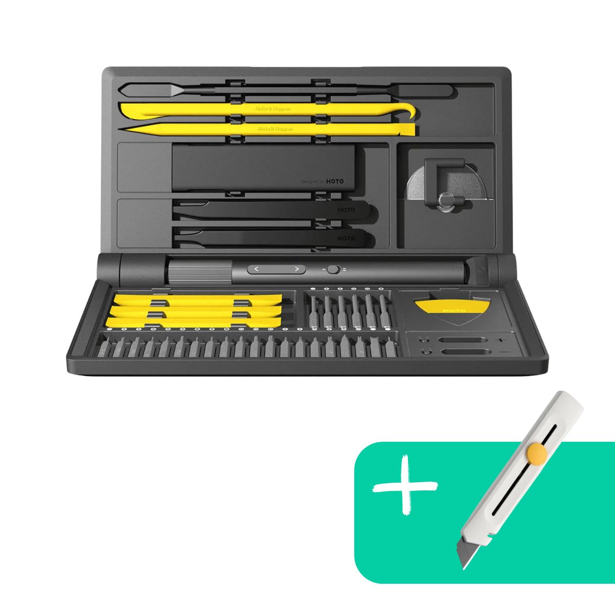 HOTO - HOTO Kit Destornillador de Precisión Pro + HOTO Cartonero