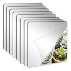 ATLAS - Pack 20 Espejos Adhesivos Decorativos 20 X 20cm