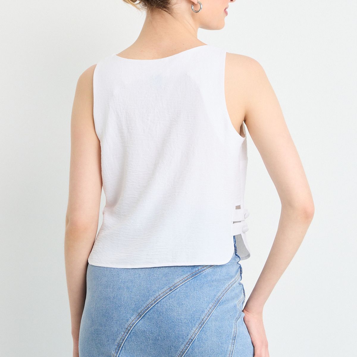 IO - Blusas Sin Manga Mujer Crudo Io