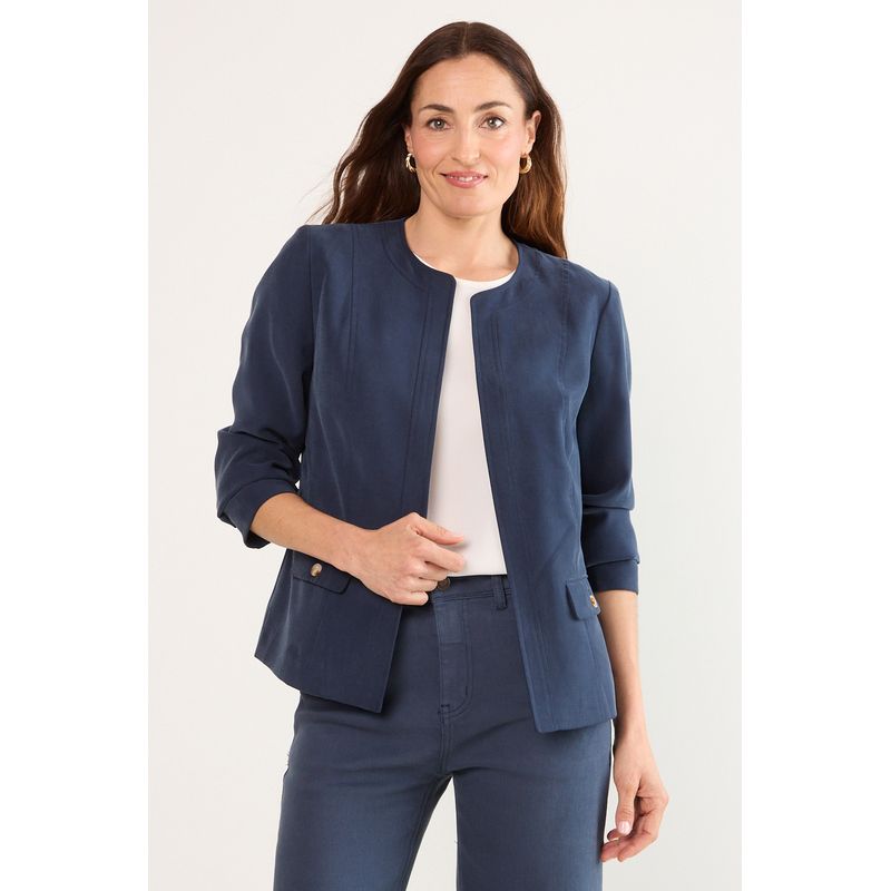 MA GRIFFE - Chaqueta Mujer Azul Magriffe