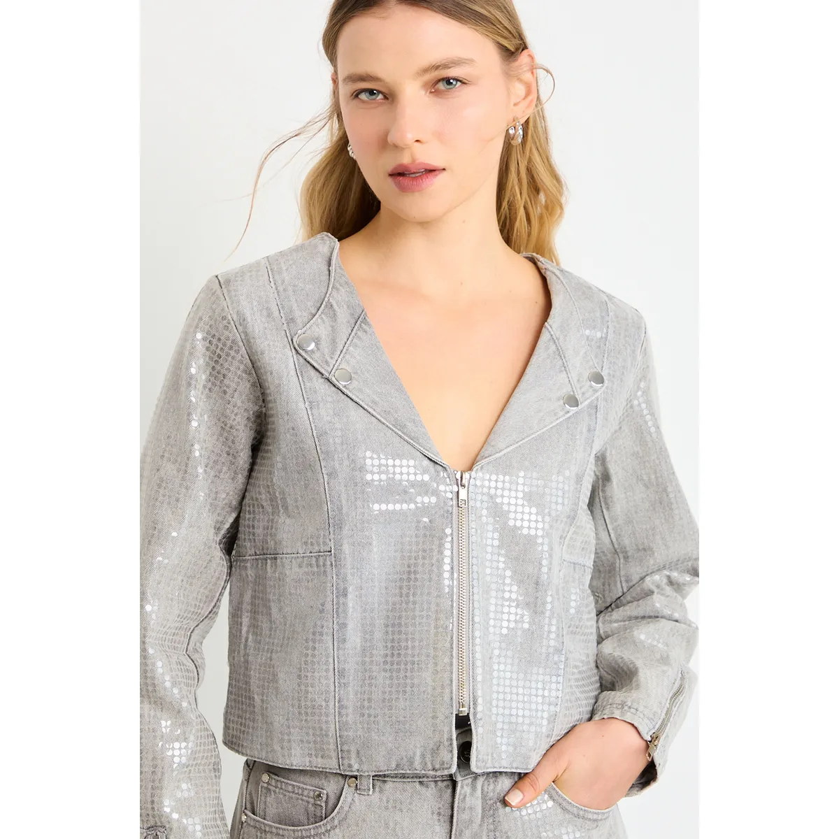 ASH - Chaqueta Mujer Gris Ash