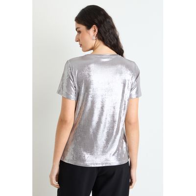 Imagen 2 del producto Polera Manga Corta Mujer Gris