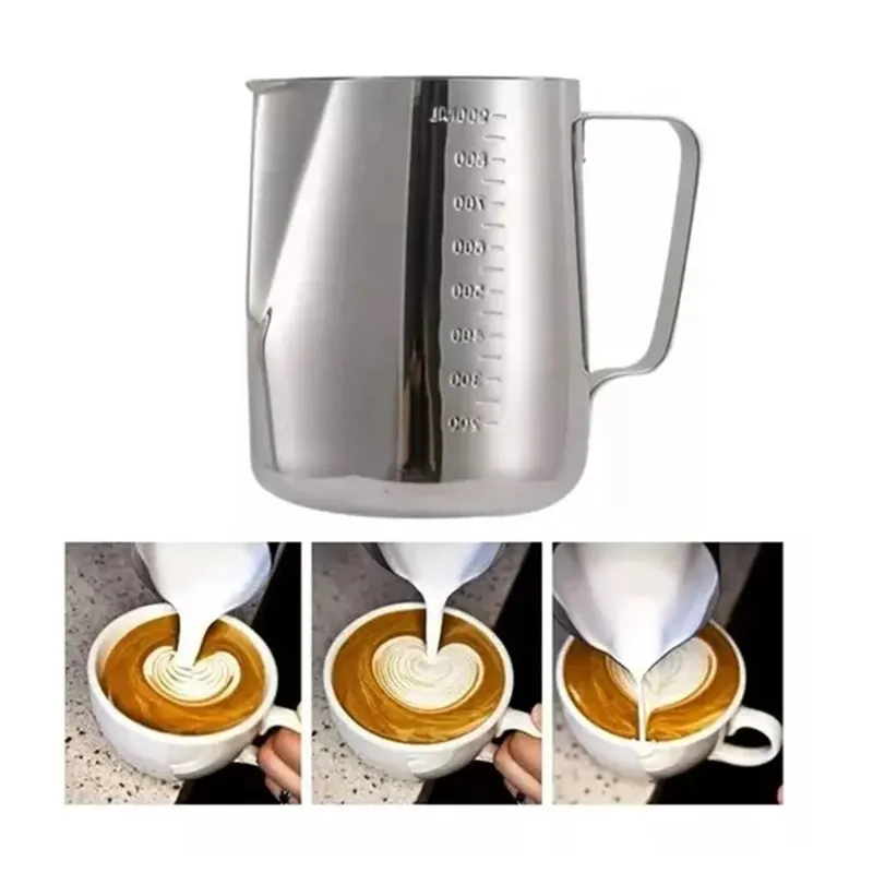 GENERICO - Jarra Espuma De Leche Barista Texturizar Pitcher Cafe 900 Ml…