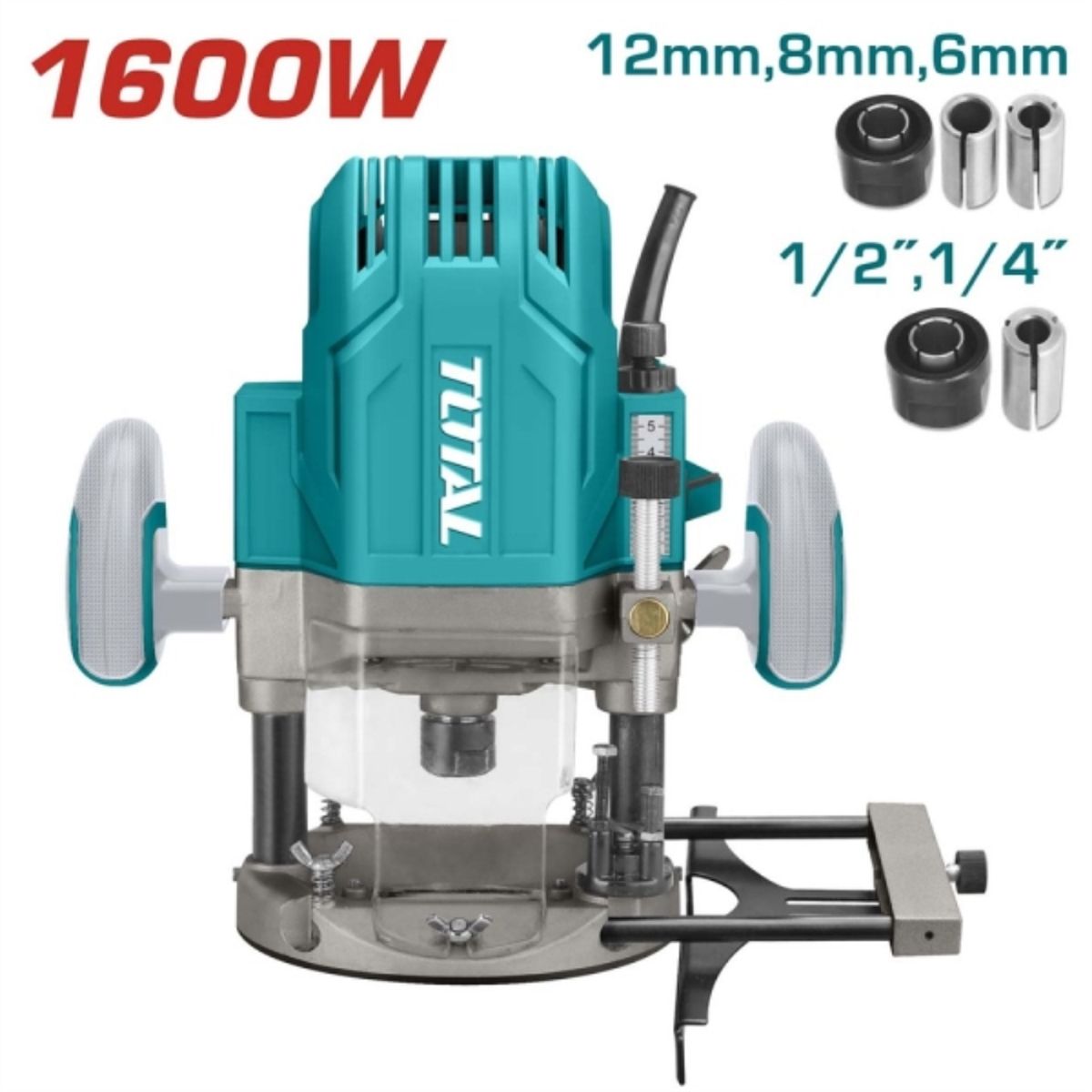 TOTAL - Fresadora 1600w - industrial tr111216