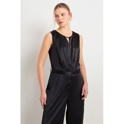 Imagen 2 del producto Enterito Largo Mujer Negro