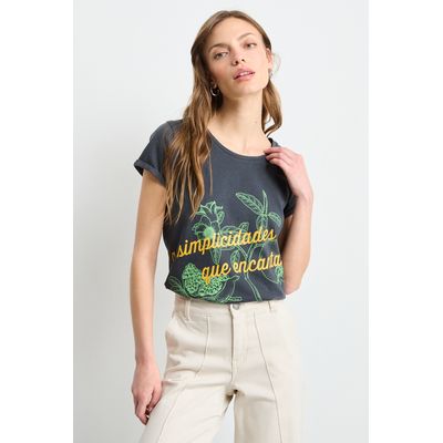 Imagen 2 del producto Polera Manga Corta Mujer Gris