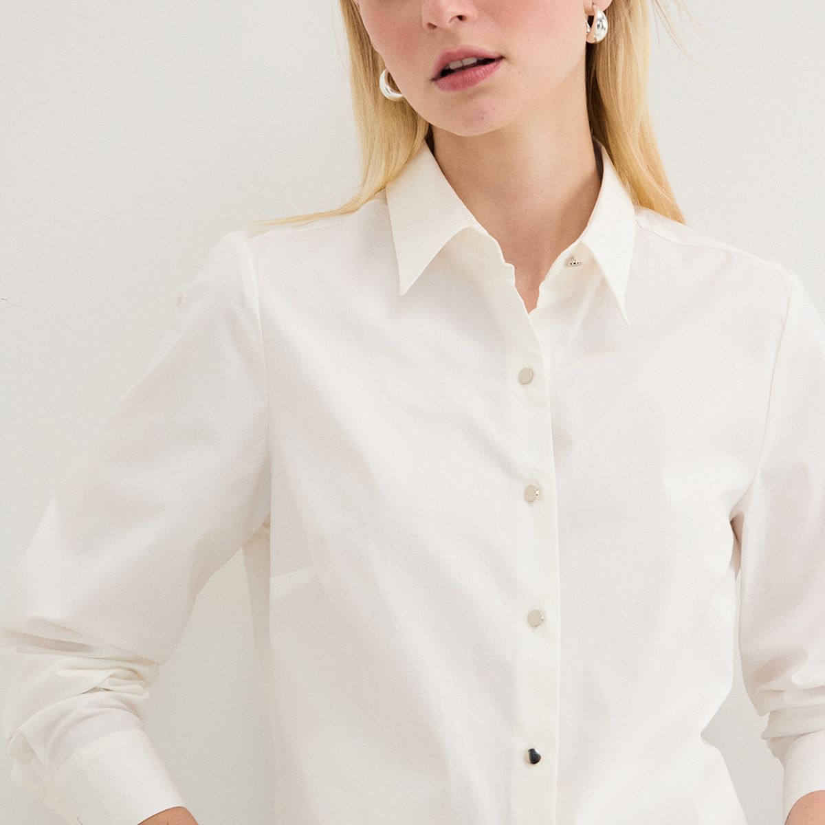 ASH - Blusa Manga Larga Crudo Mujer Ash