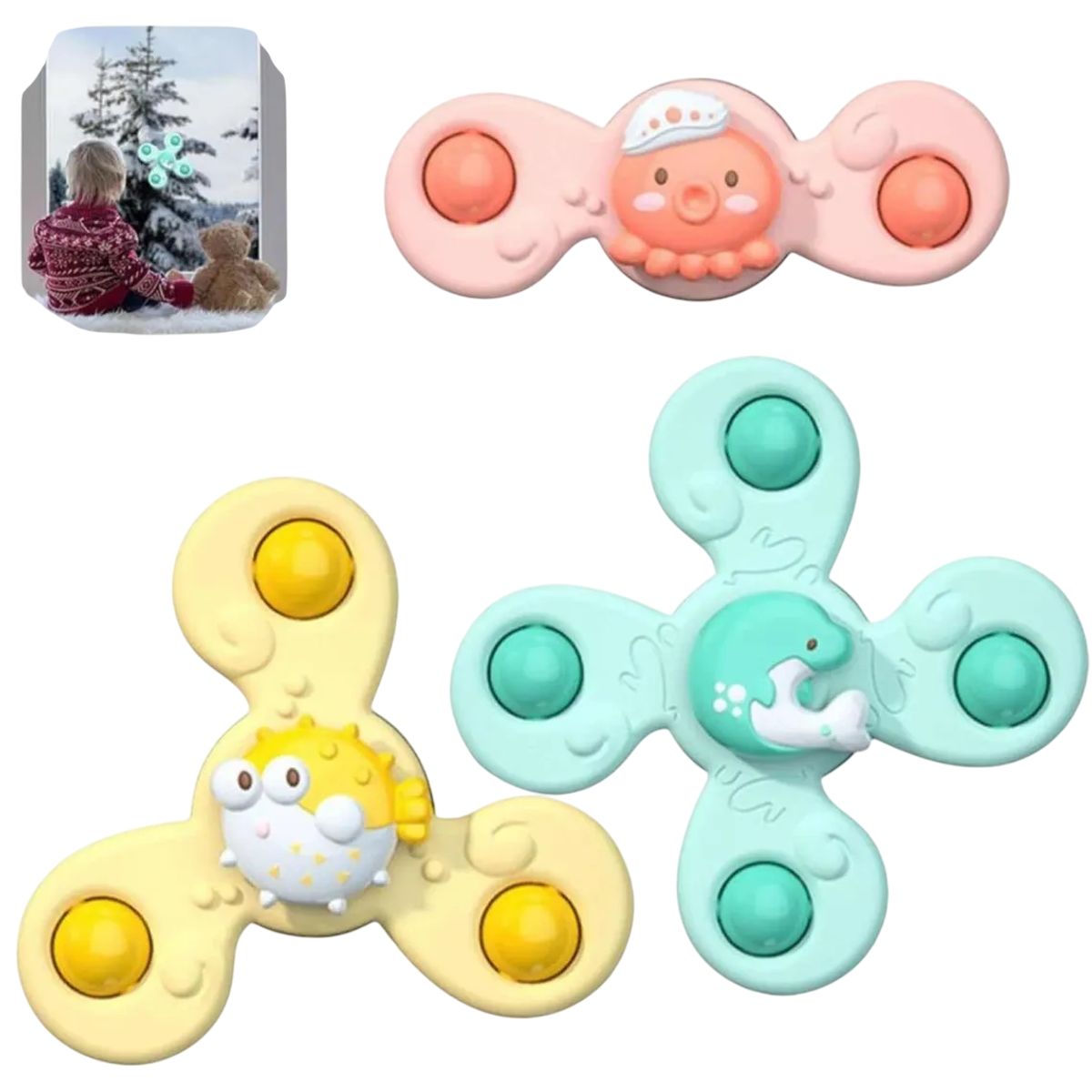 GENERICO - Juguete Spinner - Pot It Multiusos Para Bebes Y Niño