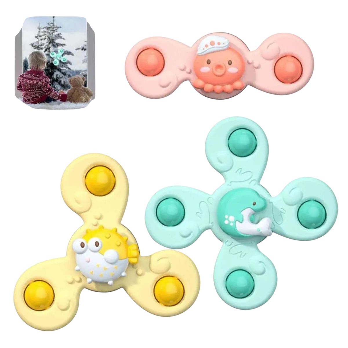 GENERICO - Juguete Spinner - Pot It Multiusos Para Bebes Y Niño