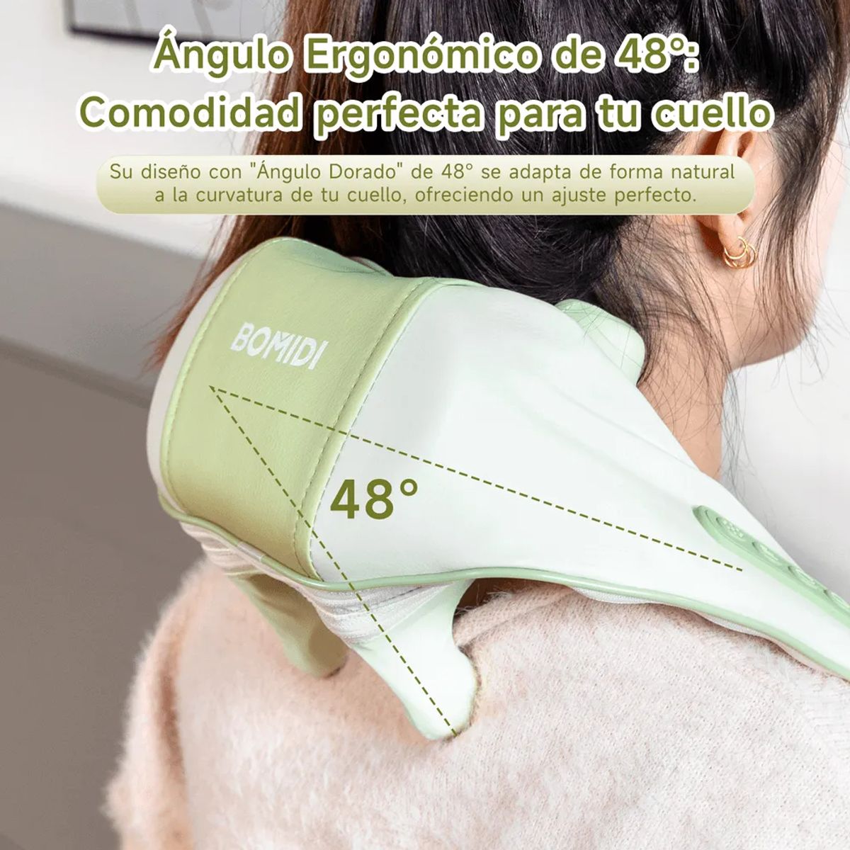 BOMIDI - Masajeador De Cuello Y Hombros Bomidi Mp2 Lite Verde